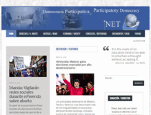 Tablet Screenshot of democraciaparticipativa.net